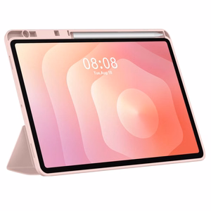 Tech-Protect SmartCase Pen jaoks Samsung Galaxy Tab S11 11.0 X730 / X736 - roosa