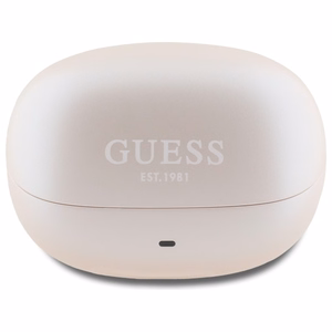 Guess Bluetooth Headphones GUTWST88MCTGP TWS + Docking Station Pink Capsule Printed Logo