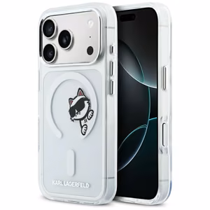 Karl Lagerfeld IML Peekaboo MagSafe Ümbris for iPhone 17 Pro - Clear