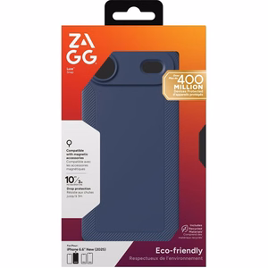 ZAGG case LUXE SNAP compatible koos MagSafe jaoks IPHONE 17 Air tumesinine