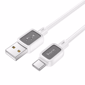 Kaabel USB A to USB C Hoco 3A 1 m X108 valge