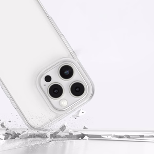 AmazingThing Minimal Ümbris jaoks iPhone 16 Pro Silicone Ümbris - Läbipaistev