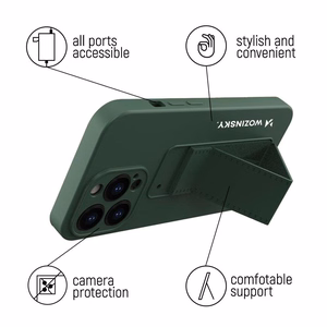 Wozinsky Kickstand Case silikoonist ümbris koos jalutusaluse ümbrisega Xiaomi Redmi Note 11S / Note 11 jaoks must