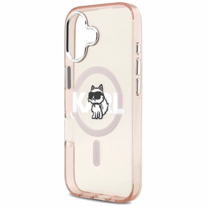 KARL LAGERFELD ümbris jaoks IPHONE 17 compatible with MagSafe KLHMP17SHGCHGKBP (IML Choupette Sketch Logo) roosa