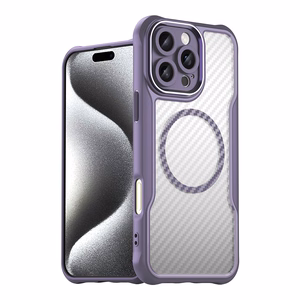 Leading Series MagSafe Silicone Ümbris jaoks iPhone 16 Pro Max - Lilla