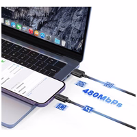 Kaabel USAMS KY Series US-SJ694 2.4A Lightning USB-A 2m valge