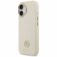 Guess Grained Strass Logo MagSafe ümbris jaoks iPhone 17 - beige