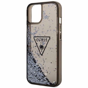 Guess GUHCP14MLFCTPK iPhone 14 Plus 6.7" чёрный/чёрный жёсткий чехол Liquid Glitter Palm Collection