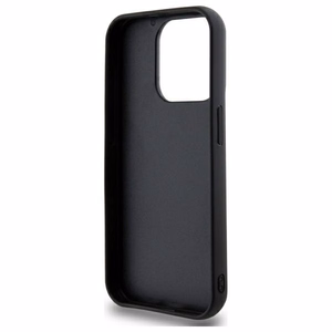 DKNY Quilted Stack Logo iPhone 15 Pro Ümbris - Must
