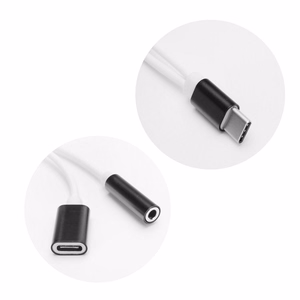 Adapter AUX 2in1 Type C (male) to Type C (female) / Jack 3,5 mm (female) must