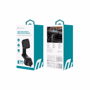 Devia car holder magnetic EA473 with wireless inductive charger black 15W with suction cup