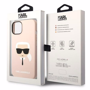 Karl Lagerfeld KLHCP14MSLKHLP iPhone 14 Plus 6.7 "hardcase roosa / roosa Silicone Karl's Head