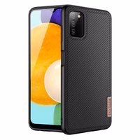 Dux Ducis Fino nailonist kattega ümbris Samsung Galaxy A03s musta värvi jaoks