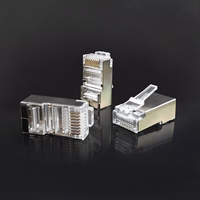 Qoltec 54554 RJ45 modular connector | CAT5e | FTP |kuldne-plated contacts | 100 pieces