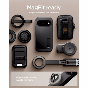 Spigen Tough Armor Mag MagSafe kaitseümbris Google Pixel 11 Pro telefonile, must