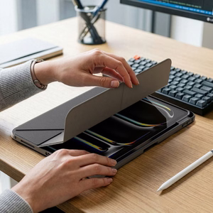 AmazingThing Titan Pro ümbris iPad A16 11" jaoks 720° pööratava aluse ja pliiatsihoidikuga, must