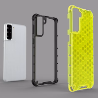Honeycomb Case soomuskaitse TPU kaitsekattega Samsung Galaxy S21+ 5G (S21 Plus 5G) mustaks