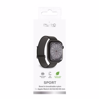 Puro Sport Nylon Strap jaoks Apple Watch 42 / 44 / 45 / 49 mm - Must