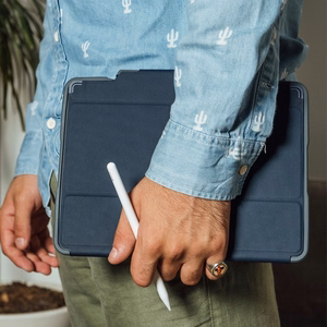 STM Dux Plus - vastupidav ümbris iPad 11" (2025) / 10.9" (2022) MIL-STD-810G jaoks Apple Pencil hoidjaga (must) EDU/COM versioon