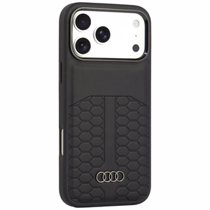 Audi nahast ümbris seadmele iPhone 18 Pro Max / 17 Pro Max, MagSafe-ühilduv – must