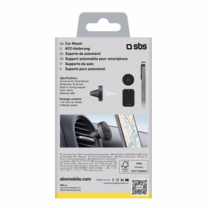 SBS TESUPPUNIVAIRMAG smartphone hoidja magnetic, jaoks air vent - must