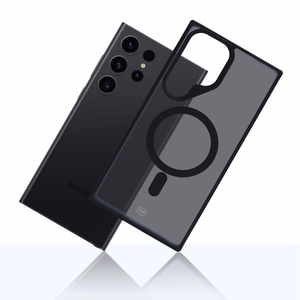 Чехол 3mk Smoke MagCase с MagSafe для Samsung Galaxy S23 Ultra - полупрозрачный