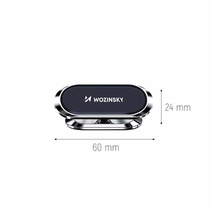 Wozinsky Self-Adhesive Magnetic Car Mount 360 for Dashboard Silver (WMH-06)