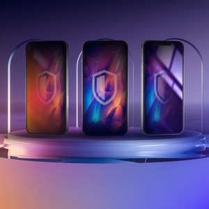 Privacy Karastatud klaas 3mk Rainbow Privacy jaoks Apple iPhone 15