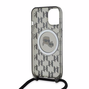 Karl Lagerfeld IML Crossbody Monogram Karl & Choupette Head MagSafe Ümbris jaoks iPhone 15 / 14 / 13 - must