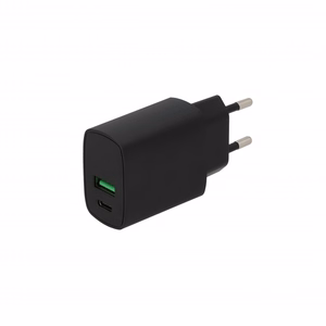 SEEK TOTI 20W Type-C + USB-A сетевое быстрое зарядное устройство, черный