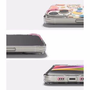 Ringke Fusion Design soomustatud ümbrise kate geelraamiga iPhone 14 Plus läbipaistev (lilleline) (FD637E31)