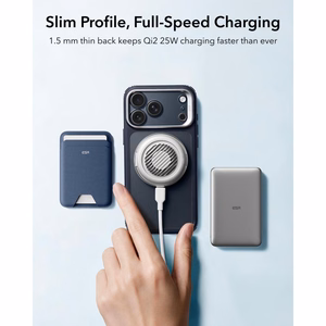 ESR Classic Hybrid MagSafe ümbris alusega iPhone 18 Pro / 17 Pro jaoks, tumesinine