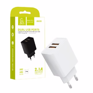 Charger Denmen (DC02W) (2xUSB 2.1A) white