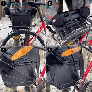 Veekindel jalgratta pakiraamikott Wozinsky WBB24BK, 25 l, must
