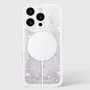 Case-Mate Waterfall MagSafe ümbris seadmele iPhone 16 Pro, hõbedane