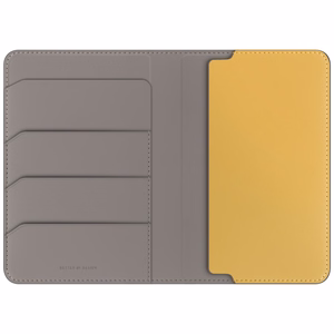 Uniq Belmont RFID Blocking Passport Ümbris - hall/kollane