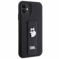 KARL LAGERFELD ümbris jaoks IPHONE 11 KLHCN61GSACHPK (Gripstand Saffiano choupette PIN) must