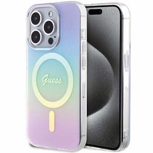 Guess GUHMP15LHITSU iPhone 15 Pro 6.1" lilla/lilla hardcase IML Iridescent MagSafe