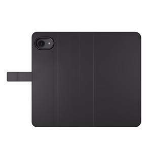 Puro Eco-Leather Ümbris jaoks iPhone 16E W/horiz.flip+2 Card Slot+Banknote Pocket+Cover must