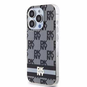 DKNY IML Checkered Mono Pattern & Printed Stripes MagSafe Ümbris jaoks iPhone 15 Pro - Must