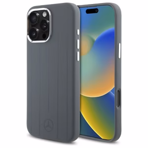 Mercedes Silicone Vertical Tonal Stripes MagSafe Ümbris jaoks iPhone 16 Pro Max - hall