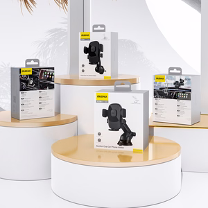 Dudao F2N+ smartphone hoidja koos suction cup gravity 360° - must