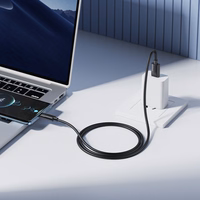 Borofone kaabel BX123 Leya - USB ja tüüp C - 36W 3A 1 meetri pikkune must