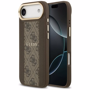 GUESS ümbris jaoks IPHONE 17 Air compatible with MagSafe GUHMP17MPG4SEMCW (PU W/ 4G Stripe) brown