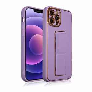 Uus Kickstand ümbris iPhone 12 Pro jaoks koos statiiviga lilla värviga