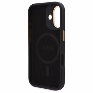 Guess 4G Logo Plate MagSafe Ümbris jaoks iPhone 16 Plus - must