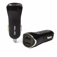 Beline autolaadija 2xUSB 2,1A must (ainult pea)