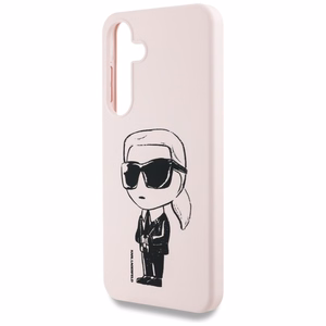 KARL LAGERFELD ümbris jaoks SAMSUNG S25 KLHMS25SPNYKGRTP (Magnetic Silicone Graffiti Ikonik) roosa