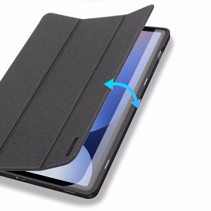 DUX DUCIS ümbris DOMO foldable with pencil storage jaoks SAMSUNG Tab S10 Plus/S9 Plus/S9FE Plus must