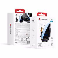 Juhtmevaba car phone hoidja Forcell F-Grip HS6 15W windshield / air vent must